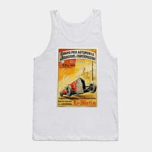 French Grand Prix, Dijon - 1929: Vintage Poster Design Tank Top